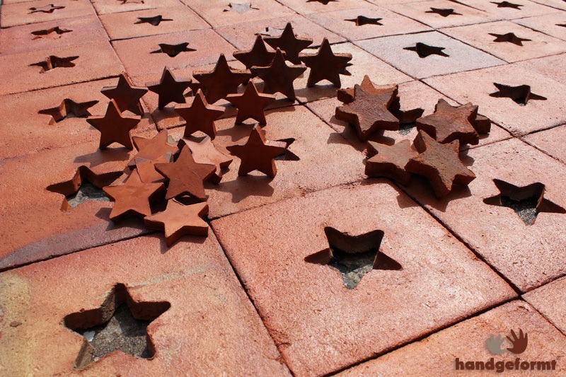 Sternfliesen Art Stella aus unserer Manufaktur | handgeformt