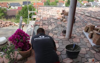 Mosaikfliesen Terrasse Aussenbereich