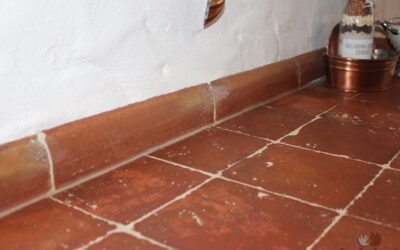 Küche Arbeitsplatte Terracotta Wischkante