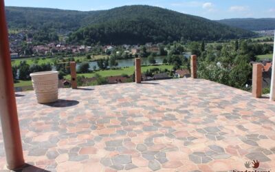 Mosaikfliesen Terrasse