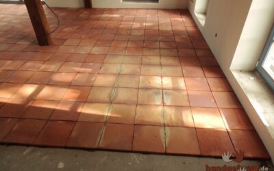 Terracotta Fliesen Verlegung