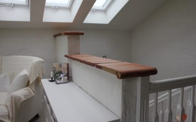 Terracottafliesen Treppenstufe