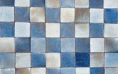 Wandfliese Art levis 10x10 blau schattiert