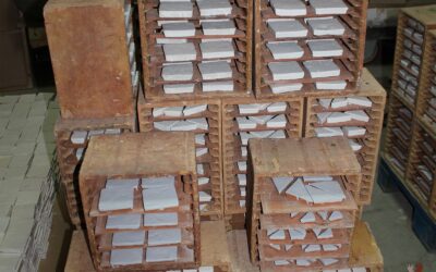 Produktion der neuen Mosaikfliesen