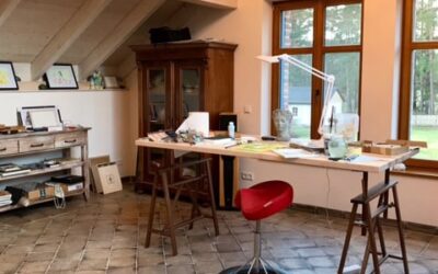 antike Fliesen Arbeitszimmer