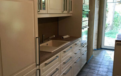 Antike Fliesen in der Küche