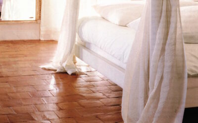 Terracotta-Fliesen Boden Schlafzimmer