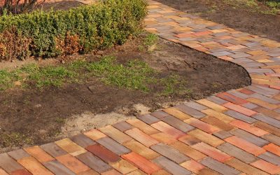 Bodenziegel auf dem Weg