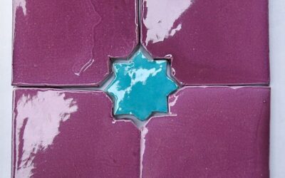 Badfliesen lila violett