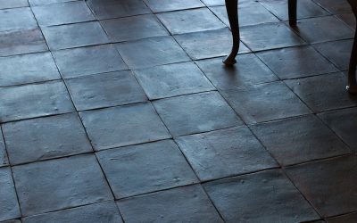 Fachwerkhaus Boden Fliesen-dunkel