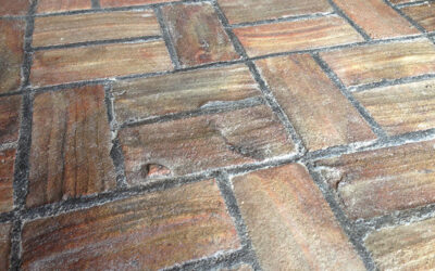 Feldbrandsteine Fuge verfugt dunkel