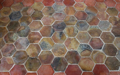 feldbrandsteine sechseck bunt