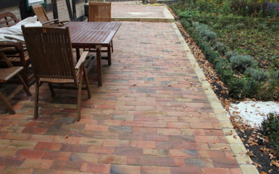 Feldbrandsteine Terrasse frostsicher