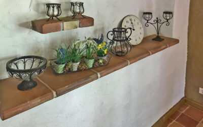 Fensterbank Ablage Ton Terracotta Lehm