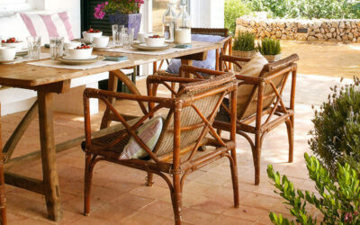 spanische Fliesen auf Terrasse