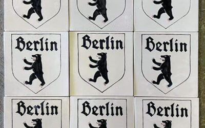 handbemalte Fliesen Berliner Bär Wappen