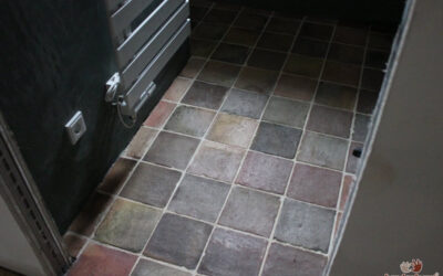 exklusive handgeformte Fliesen verlegt