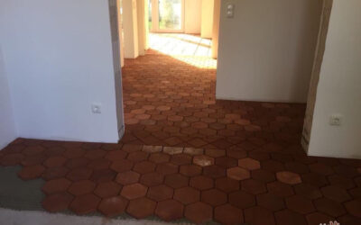 Bodenfliesen Ziegelboden Sechseckig