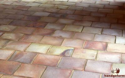 Tonfliesen, Tonplatten, Lös-Lehm-Platten mit Struktur | handgeformt