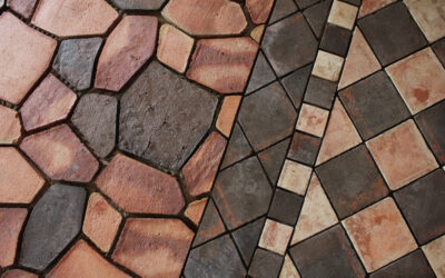 Schachbrettfliesen Mosaikboden