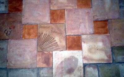 individuelle Lehmfliesen farbig