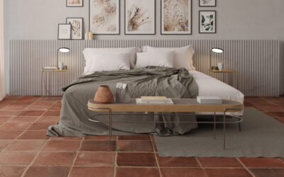 Terracotta Fliesen Lehmfliesen Schlafzimmer