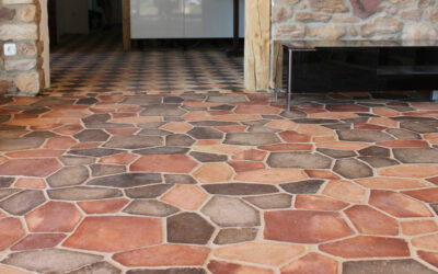 Mosaik Bodenfliesen Lehm