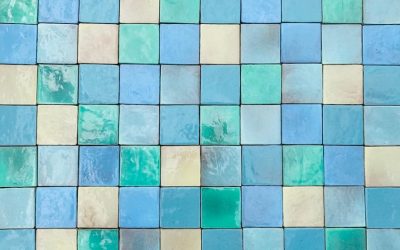 Wandfliese Art Levis 10x10 pastelmix grün blau gelb