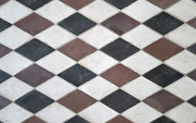 Schachbrettfliesen Raute