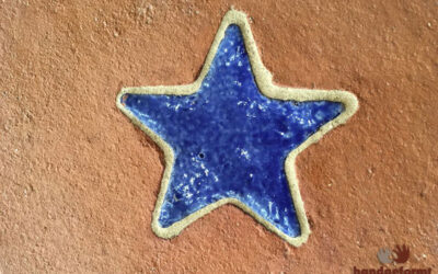 Sternfliesen blau