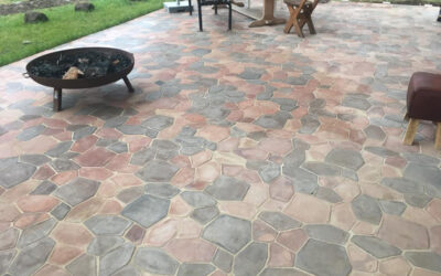 Terrasse Mosaikboden