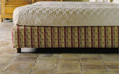 Tonfliesen im Schlafzimmer