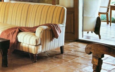 Tonfliesen im Wohnzimmer