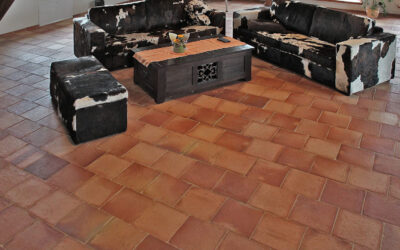 Wohnzimmer Terracotta Bodenfliesen