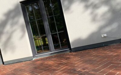 Ziegelfliesen Terrasse